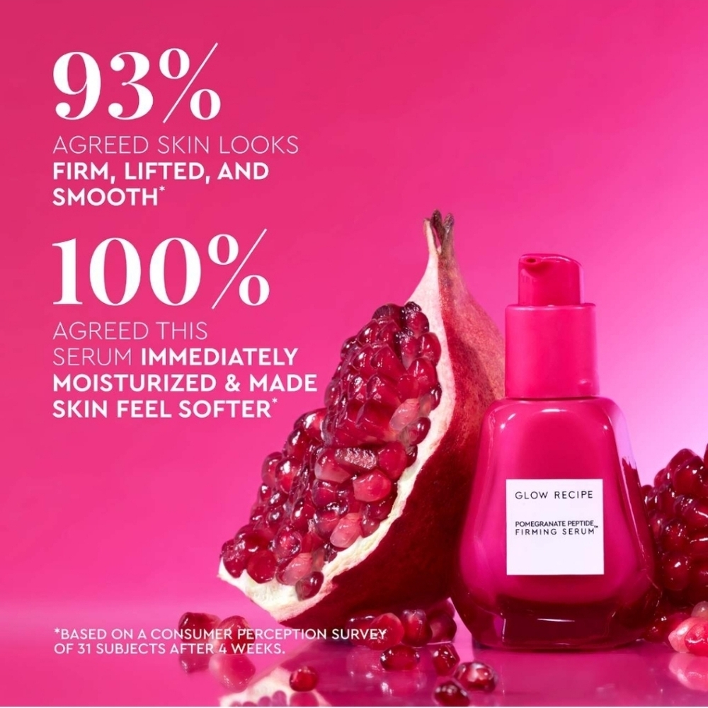 Glow Recipe Pomegranate Peptide Firming & Lifting Serum, 30ml, NIB - Picture 3 of 4